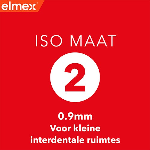 elmex® Interdentale borstels Rood, Maat 2, 0,9mm
