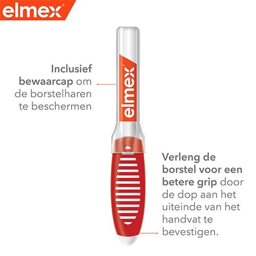 elmex® Interdentale borstels Rood, Maat 2, 0,9mm