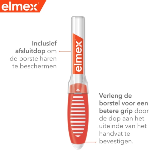 elmex® Interdentale borstels Oranje, Maat 1, 0,7mm