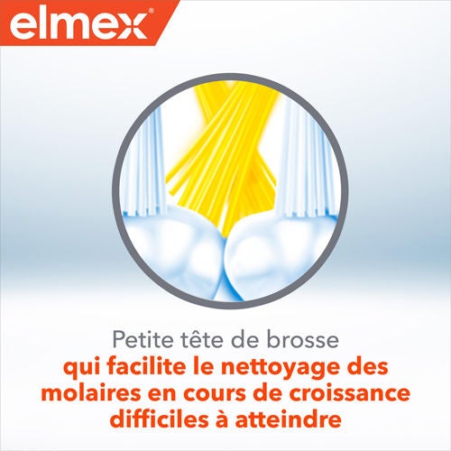 Petite tete de brosse qui facilite le nettoyage des molaires en cours de croissance difficiles a atteindre