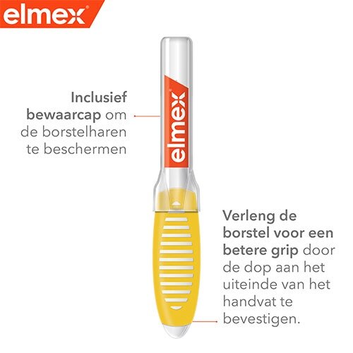 elmex® Interdentale borstels Geel, Maat 4, 1.3mm