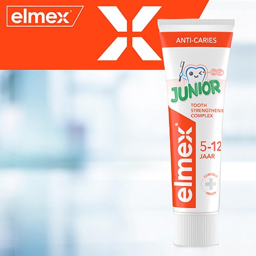 elmex® ANTI-CARIËS JUNIOR 6-12 jaar tandpasta