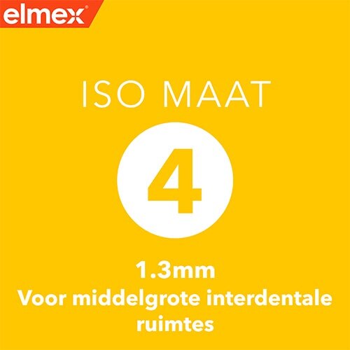 elmex® Interdentale borstels Geel, Maat 4, 1.3mm