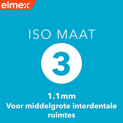 elmex® Interdentale borstels Blauw, Maat 3, 1.1mm